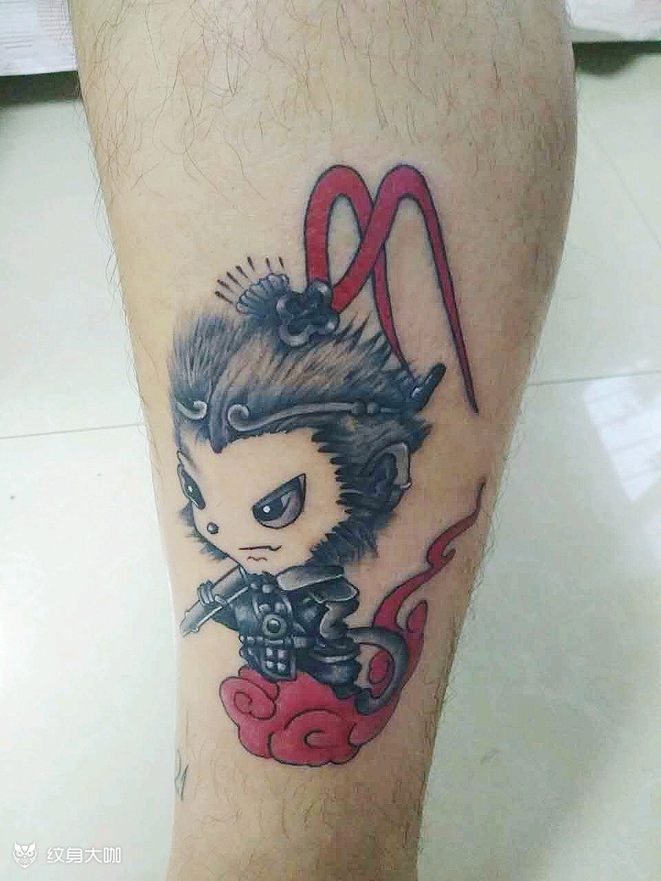 q版小猴_纹身图案手稿图片_城阳千宇tattoo的纹身作品集