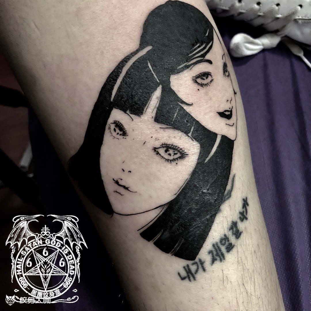 富江_纹身图案手稿图片_hhaafk的纹身作品集