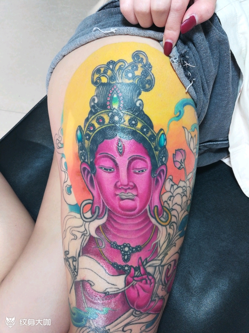 度母_纹身图案手稿图片_宋绍一的纹身作品集