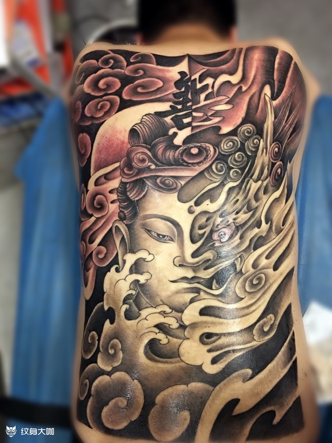 一念之间_纹身图案手稿图片_皮影社主理人的纹身作品集