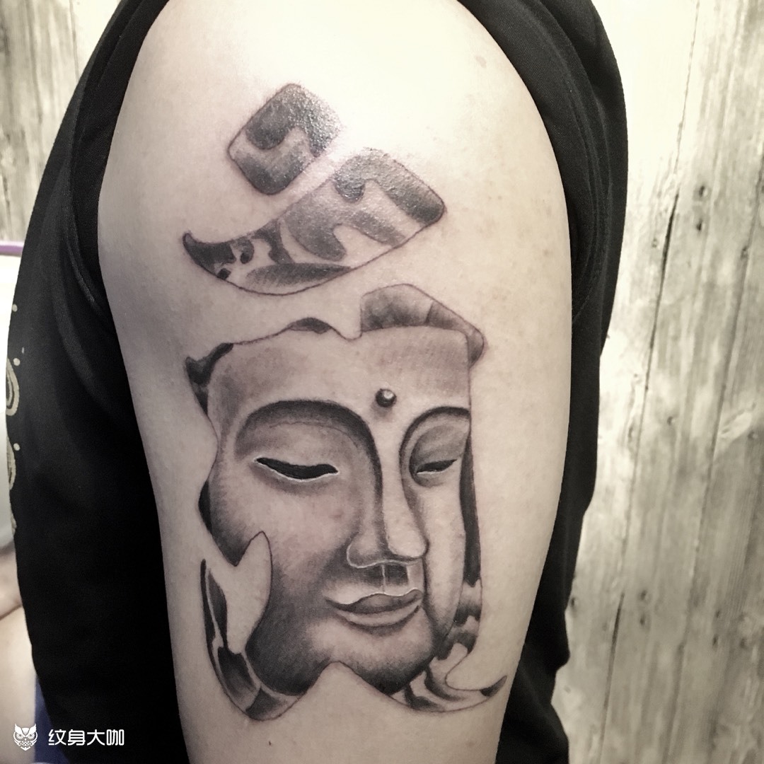 普贤菩萨_纹身图案手稿图片_林润嘉的纹身作品集