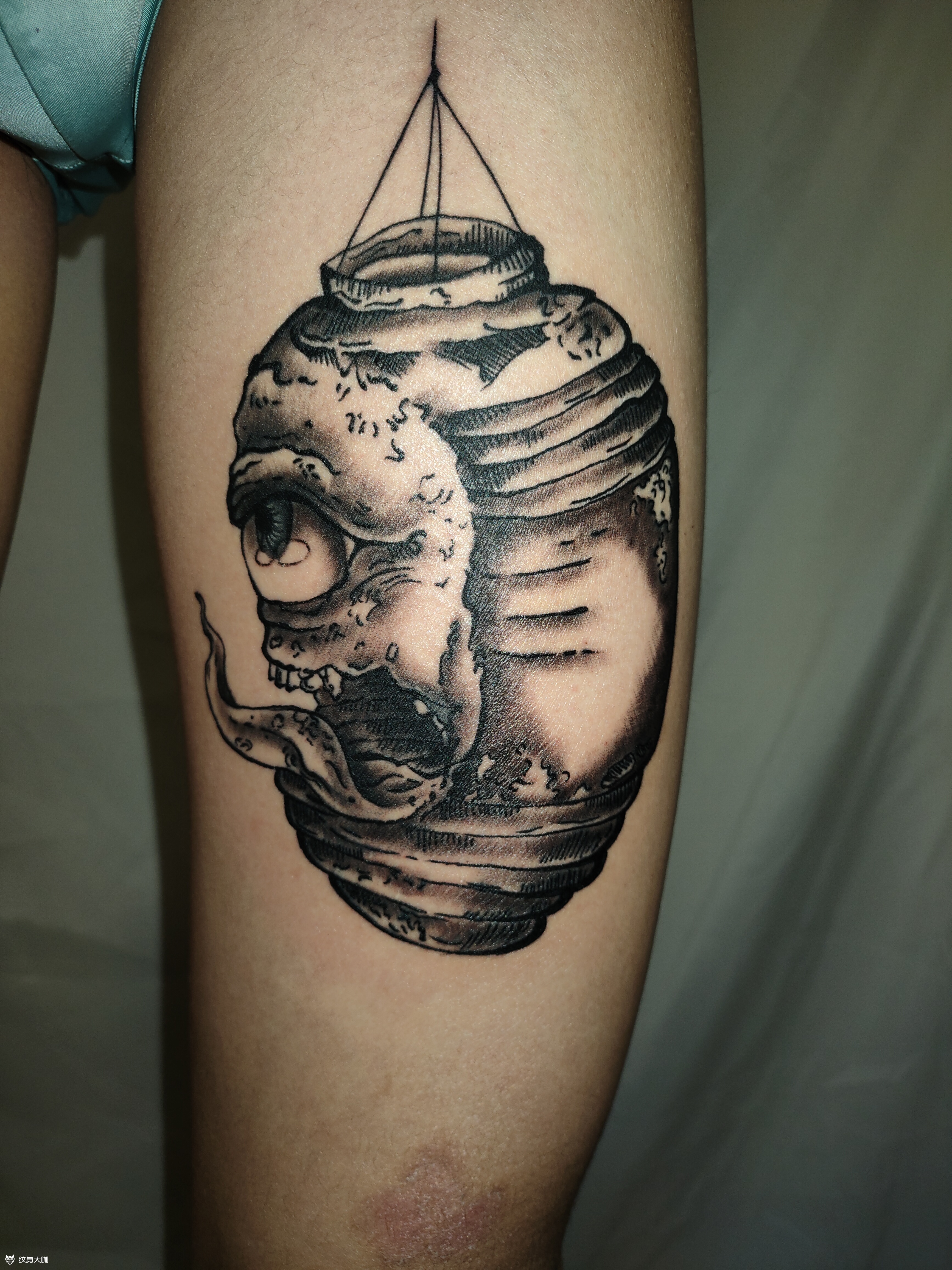 百鬼夜行-灯笼鬼疫情无聊,自_纹身吧社区 - 纹身大咖