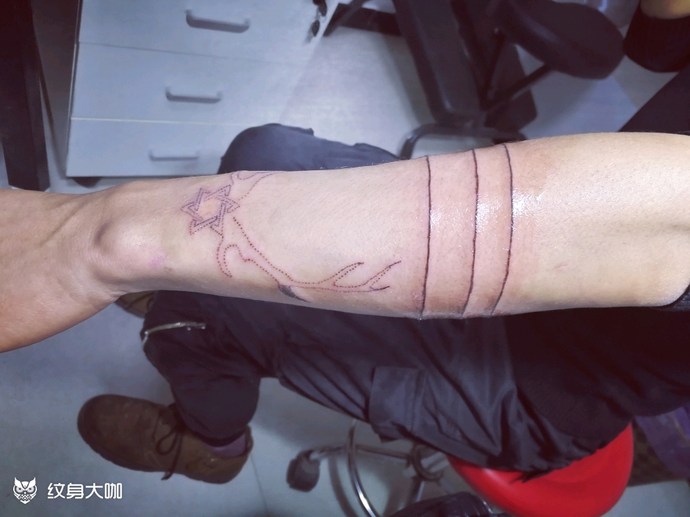 鹿角_纹身图案手稿图片_阿 伟的纹身作品集