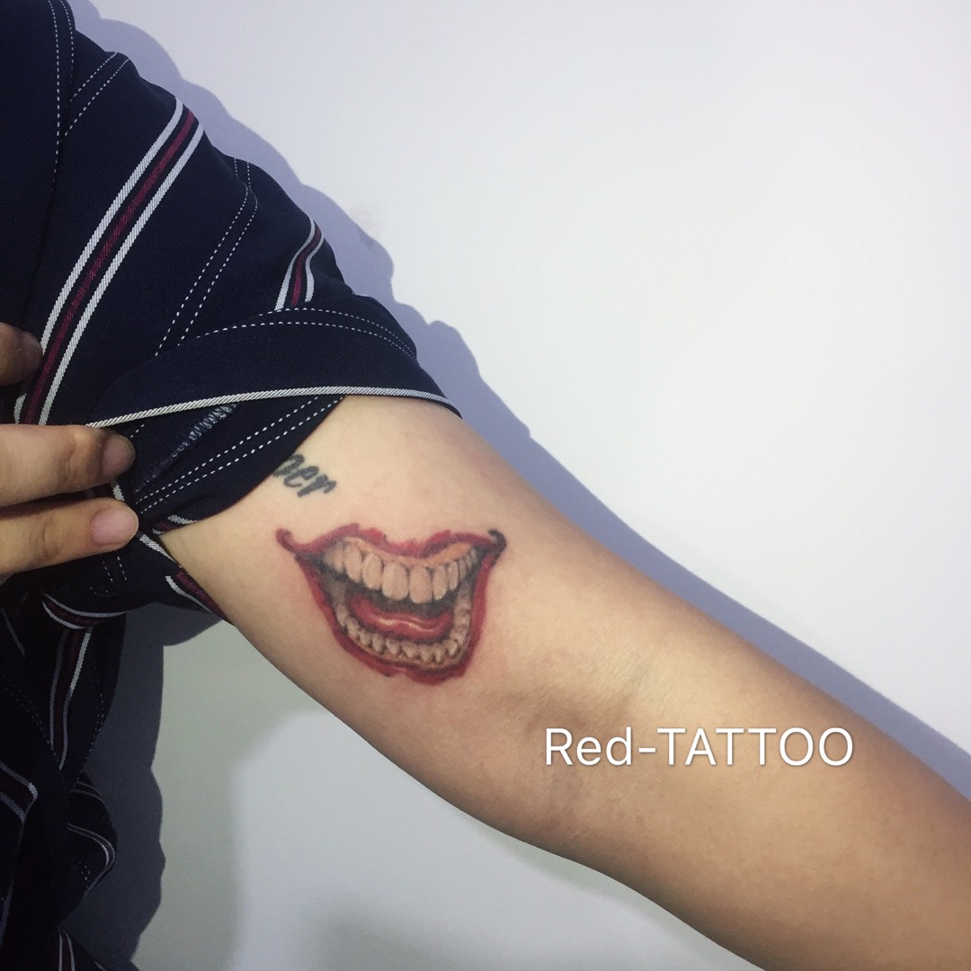 小丑嘴巴_纹身图案手稿图片_玉成的纹身作品集