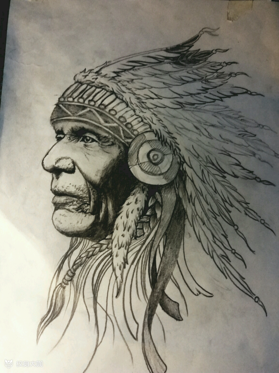 印第安酋长头像交稿