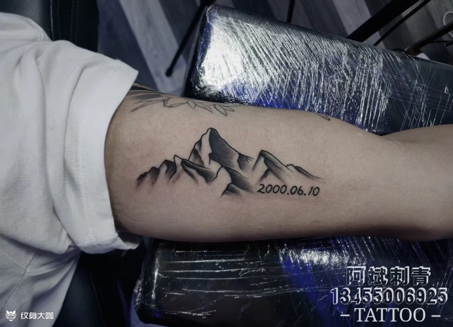 山盟海誓_纹身图案手稿图片_阿斌的纹身作品集