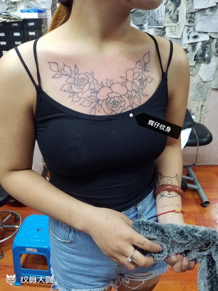 花胸线条_纹身图案手稿图片_西峡辉仔tatt00的纹身作品集