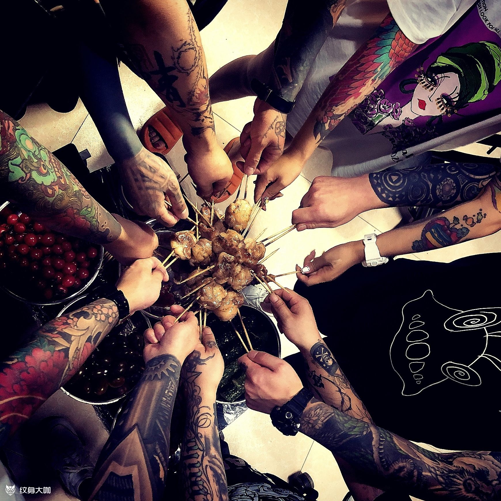 聚_纹身图案手稿图片_黄旭的纹身作品集