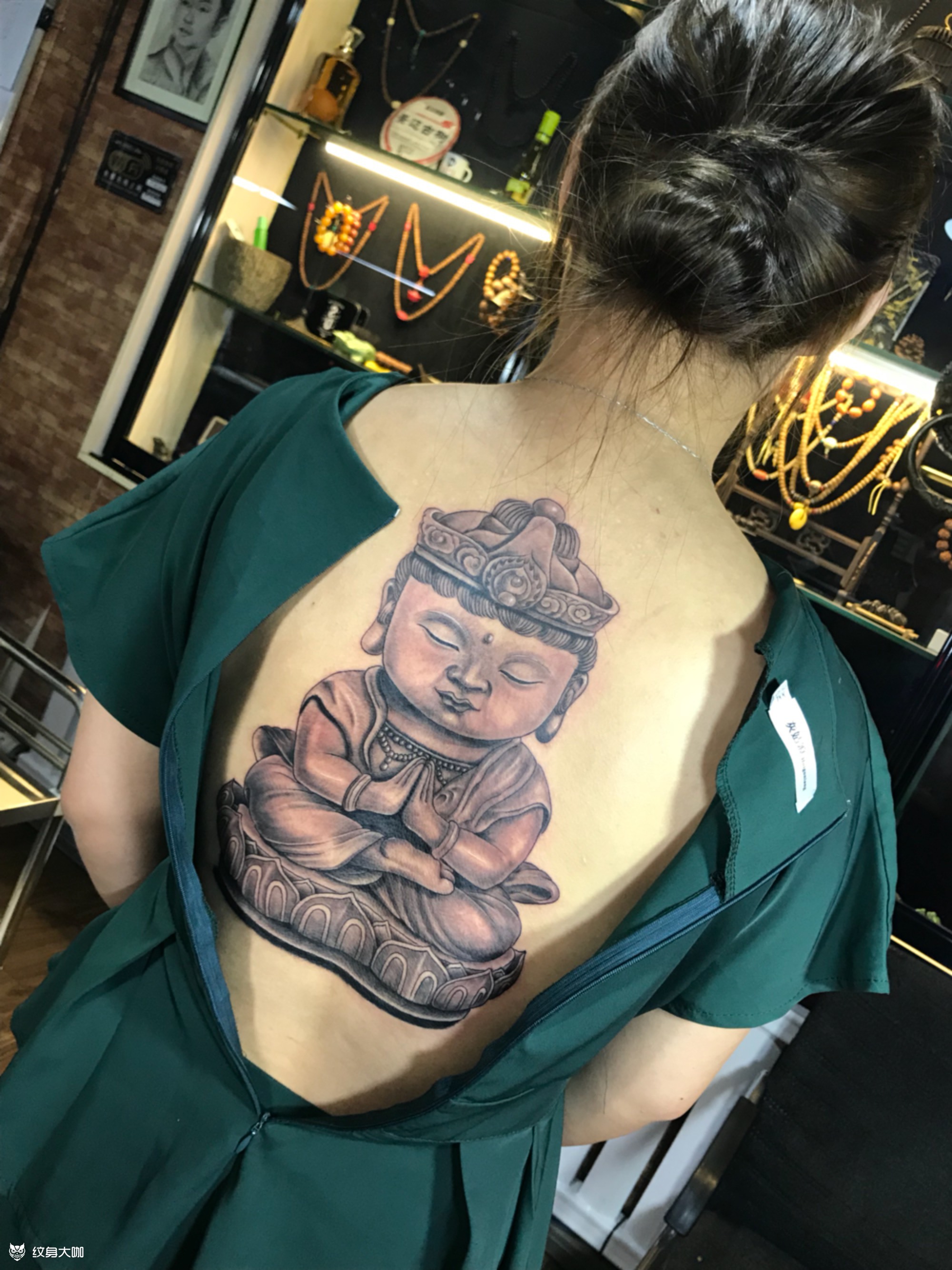 佛陀_纹身图案手稿图片_何柏胜的纹身作品集