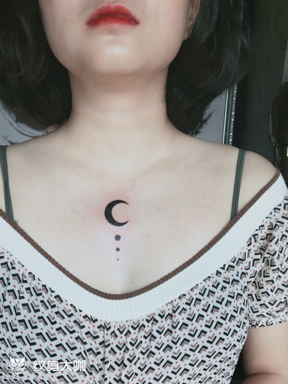 月亮_纹身图案手稿图片_君君的纹身作品集