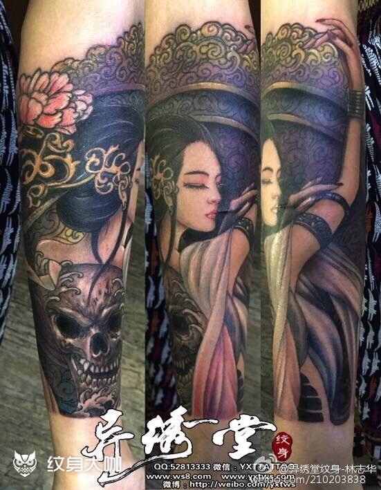 女娲插画_纹身图案手稿图片_林志华的纹身作品集