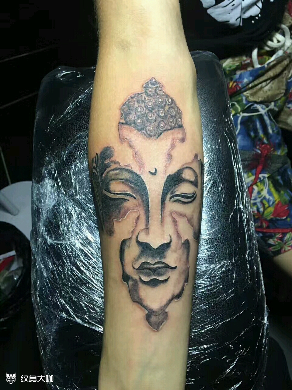 《佛》_纹身图案手稿图片_小猫的纹身作品集