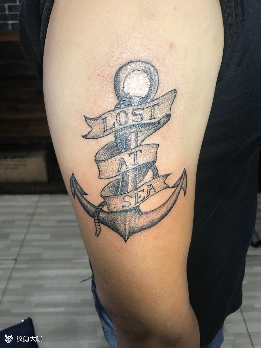 船锚_纹身图案手稿图片_#阿宇的纹身作品集