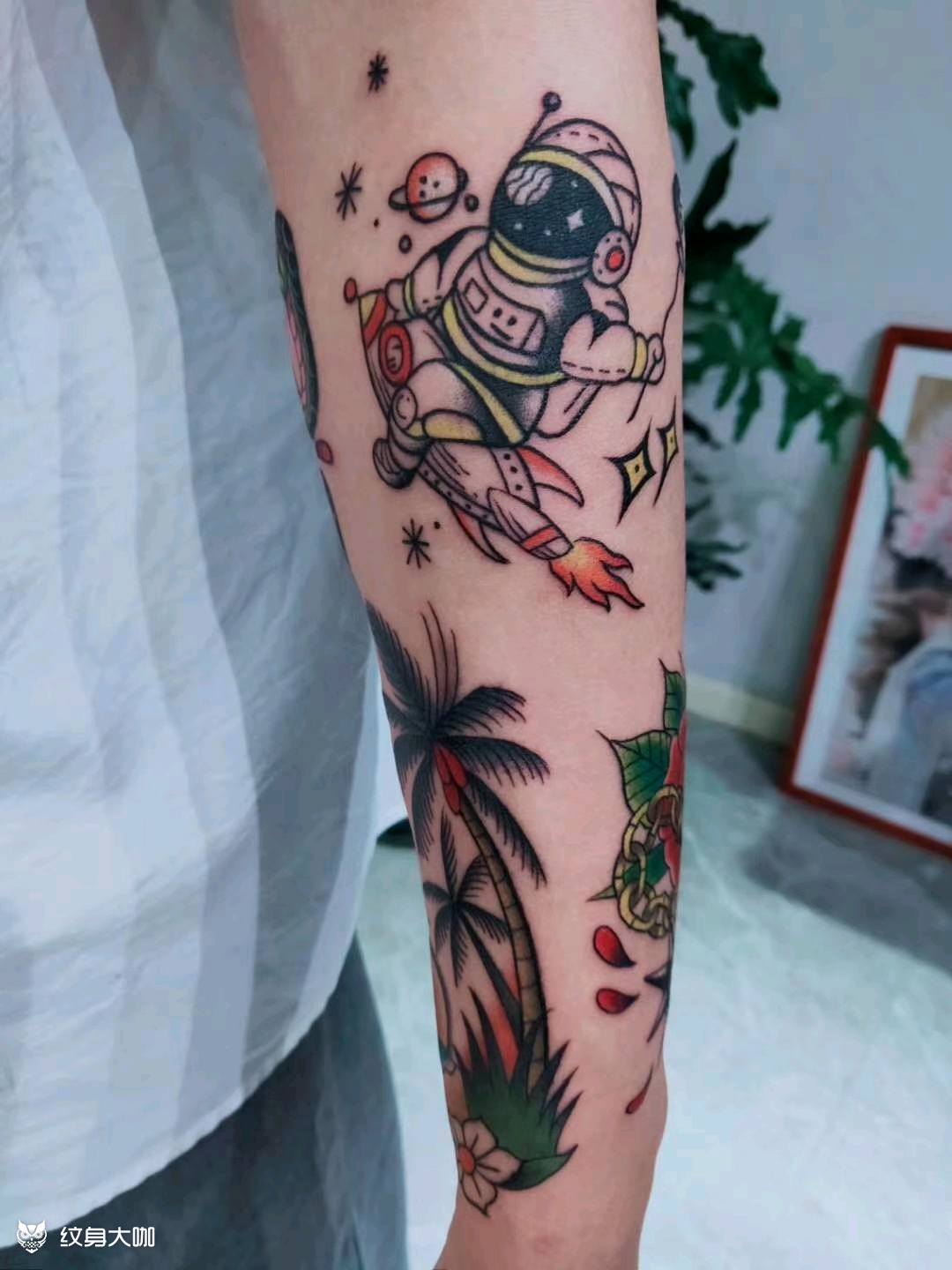 欧美new school拼接_纹身图案手稿图片_胜松的纹身作品集