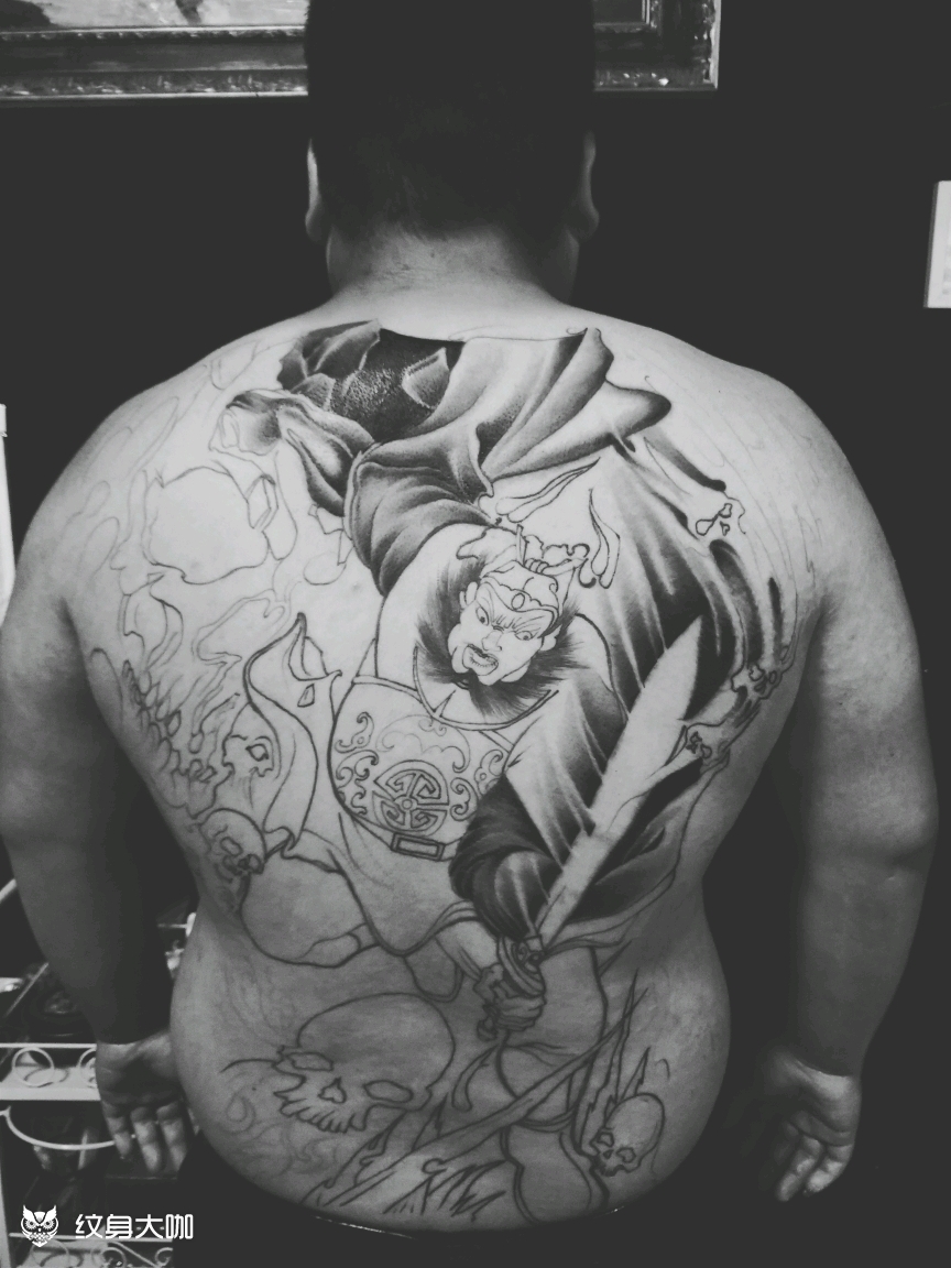 钟馗_纹身图案手稿图片_重阳的纹身作品集