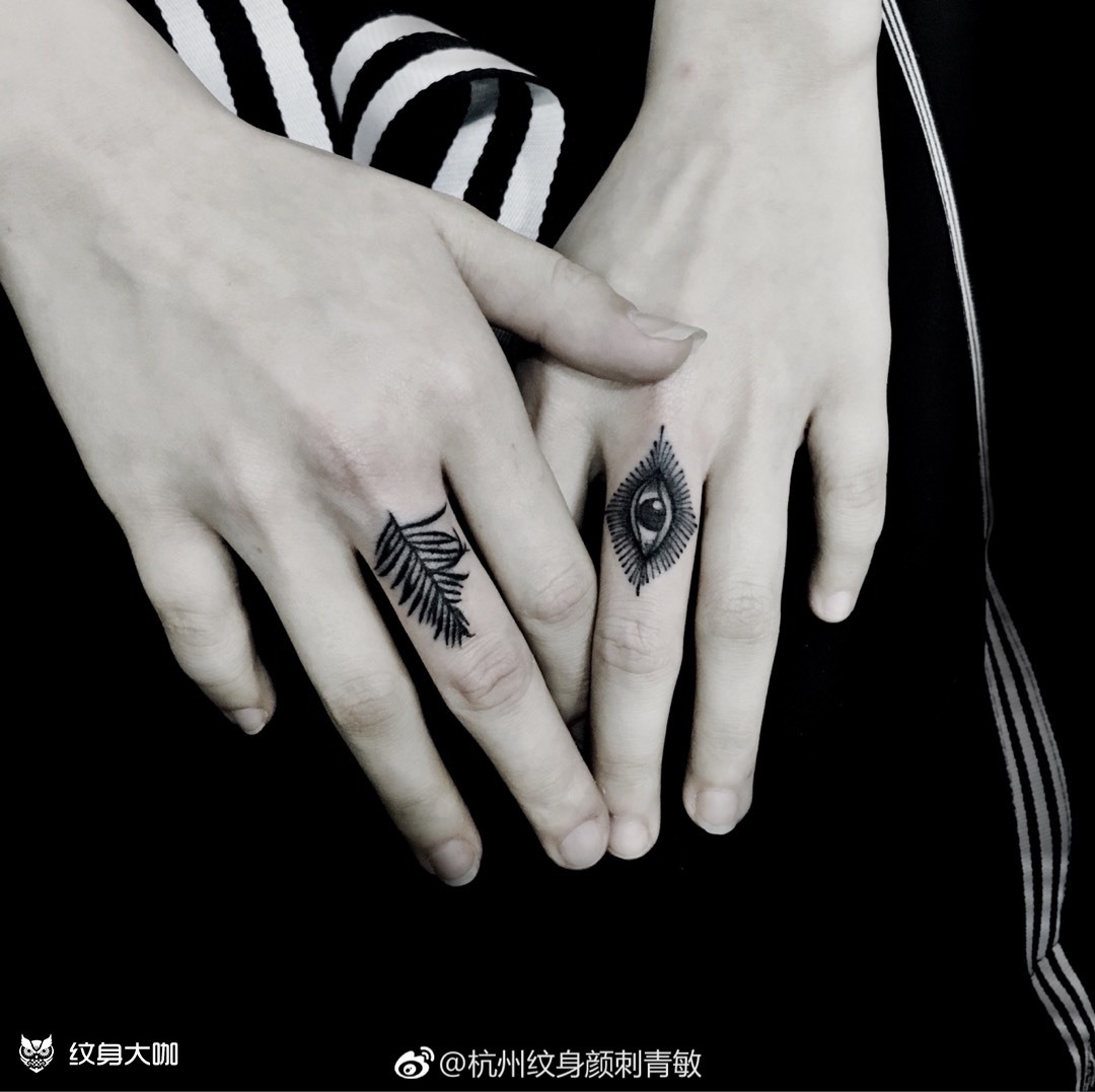 手指纹身_纹身图案手稿图片_颜师傅的纹身作品集