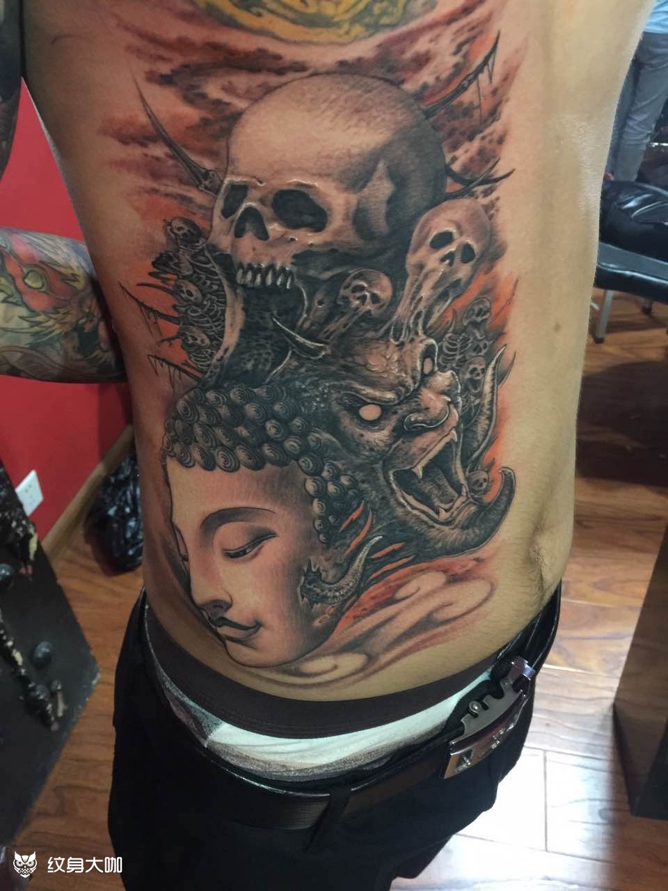 浩师傅作品 佛与魔_纹身图案手稿图片_李庆文的纹身作品集