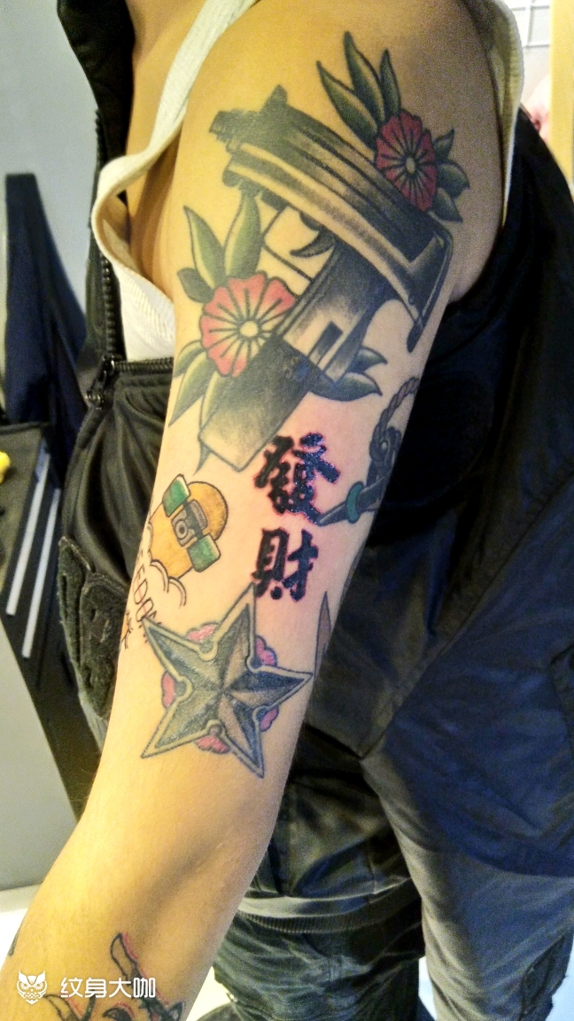 发财……_纹身图案手稿图片_万物tattoo～gao的纹身作品集