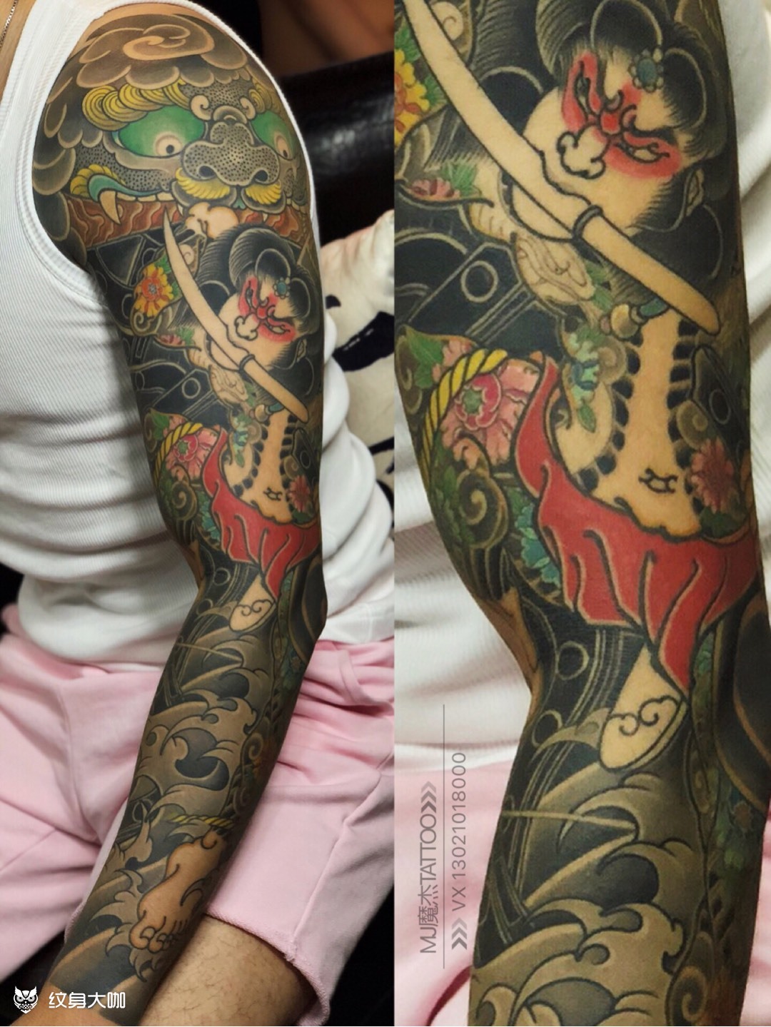 张顺坡水门_纹身图案手稿图片_孙剑的纹身作品集