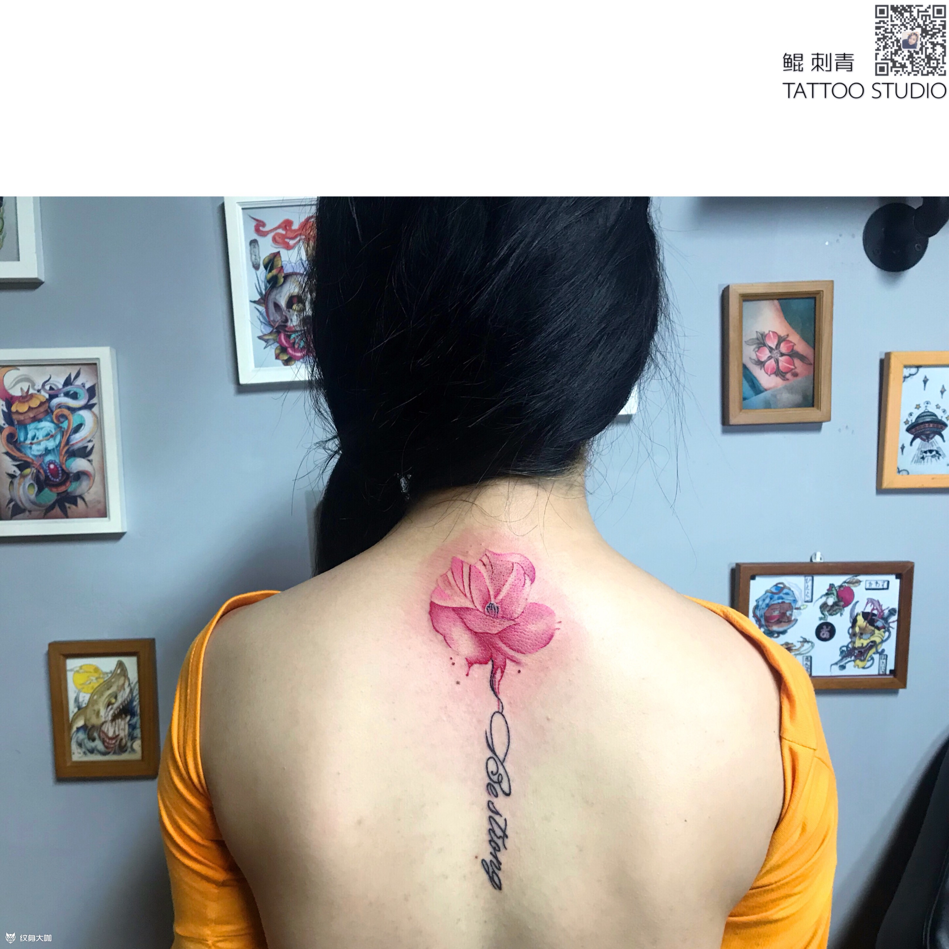 花_纹身图案手稿图片_mandrake的纹身作品集