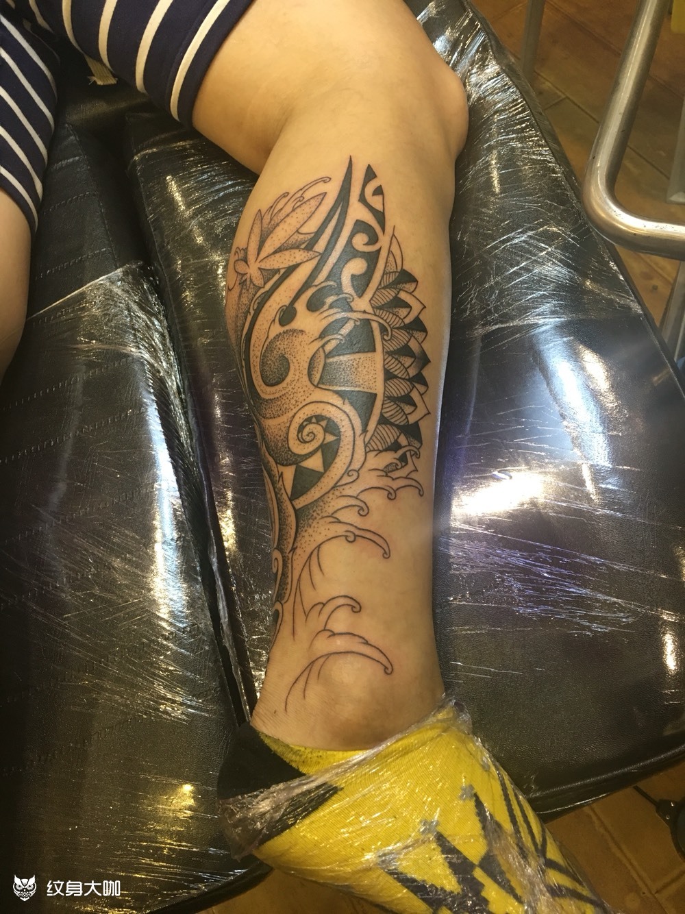 小腿图腾_纹身图案手稿图片_9899大舒94的纹身作品集