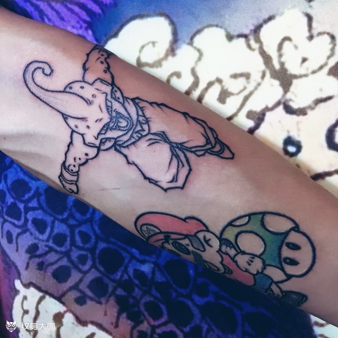 布欧未上色_纹身图案手稿图片_王一的纹身作品集