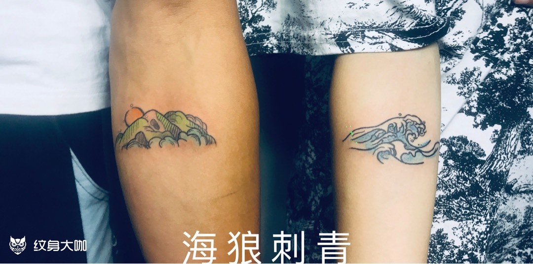 山盟海誓_纹身图案手稿图片_蟠桃的纹身作品集