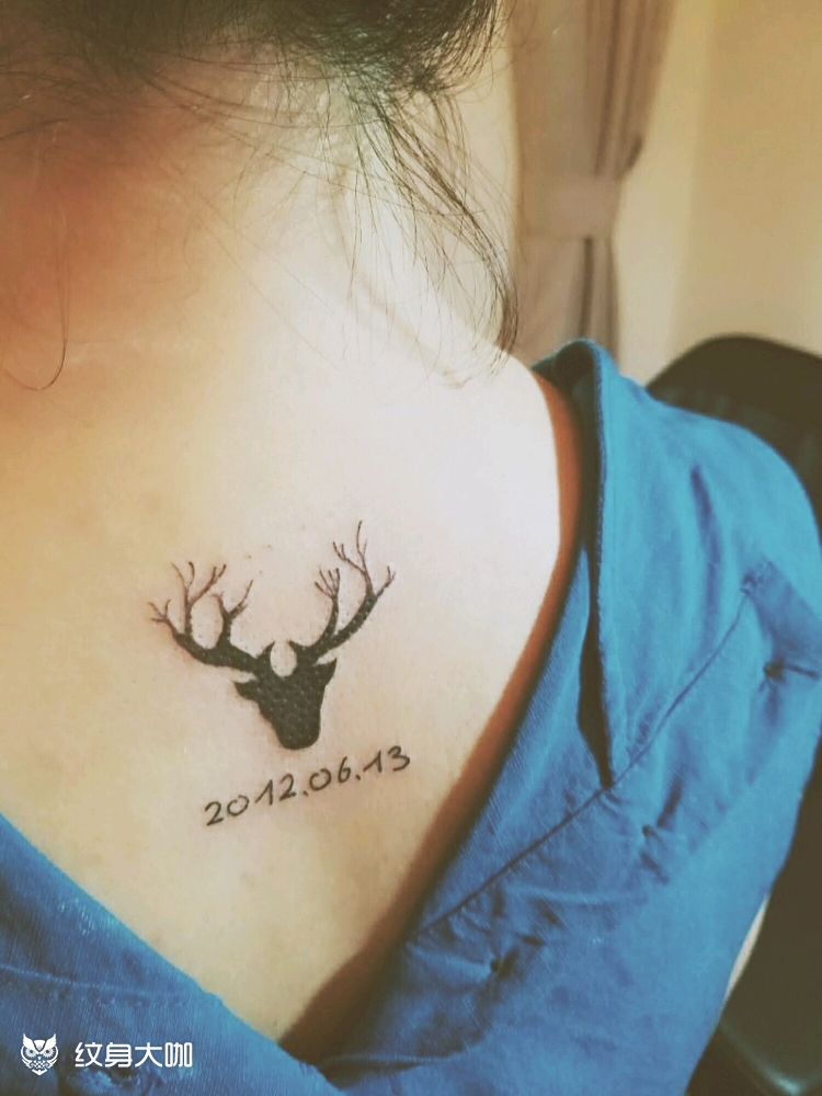 小鹿才露尖尖角_纹身图案手稿图片_mangoo的纹身作品集