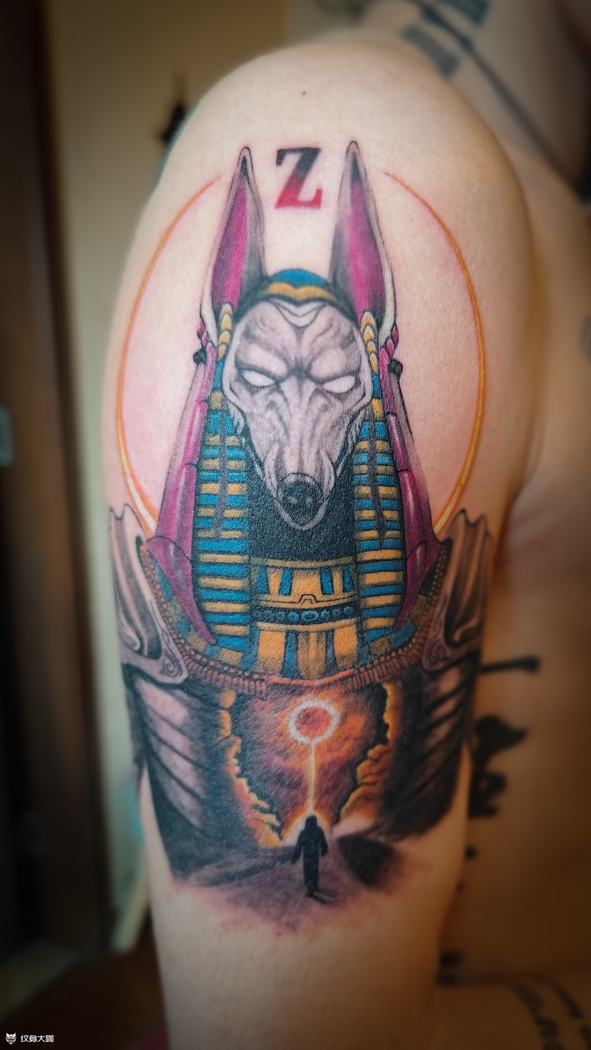 阿努比斯_纹身图案手稿图片_小康的纹身作品集