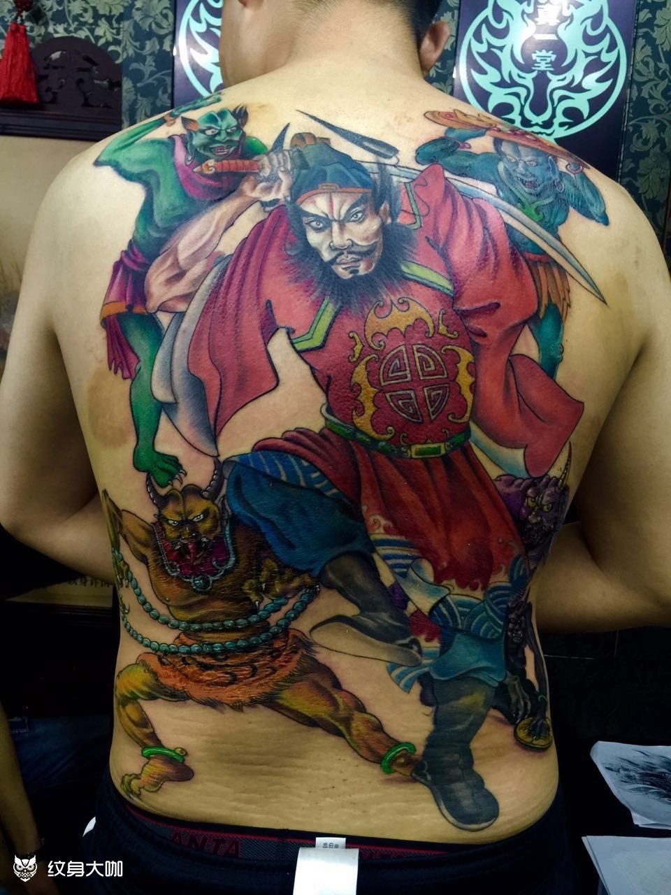 钟馗_纹身图案手稿图片_张辉辉的纹身作品集