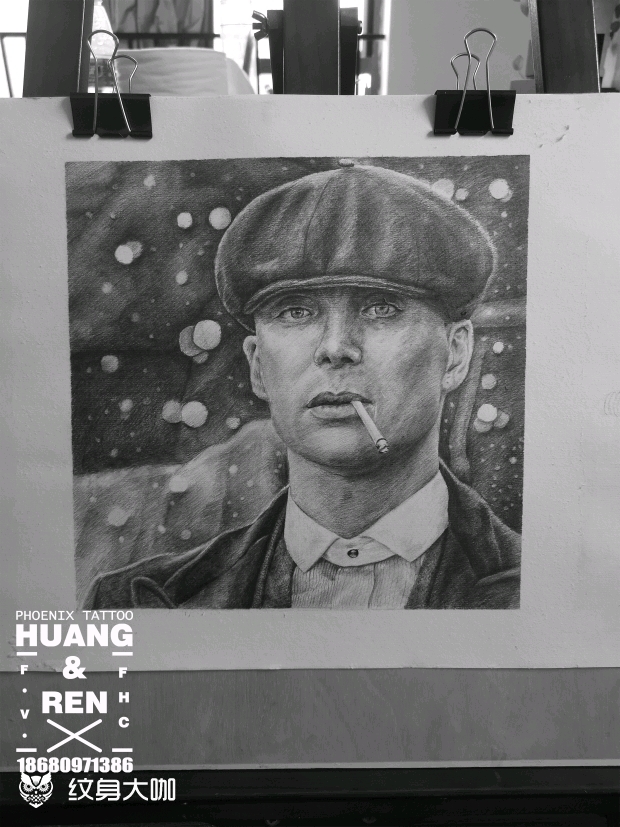 谢尔比_纹身图案手稿图片_独活.小唐的纹身作品集