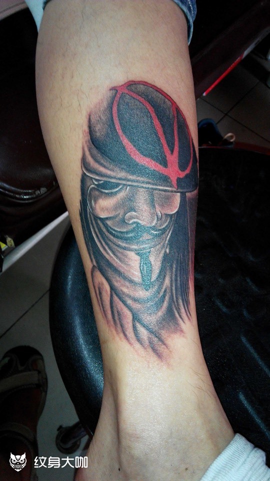 v字仇杀_纹身图案手稿图片_青怀·tattoo 的纹身作品集