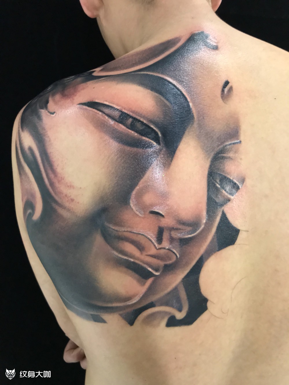 《佛》 未完成_纹身图案手稿图片_皮哥的纹身作品集