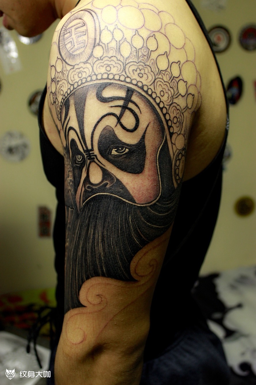 楚霸王 改版后 未完成_纹身吧社区 - 纹身大咖