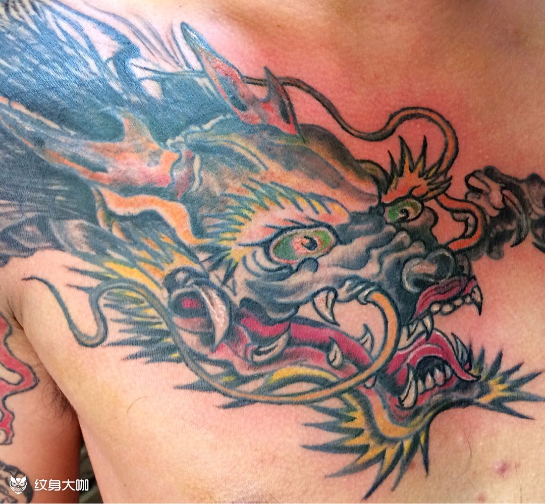 龙头修改_纹身图案手稿图片_李东旭 的纹身作品集