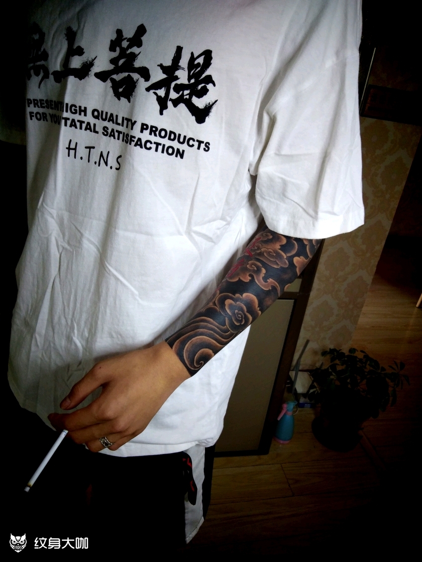 祥云_纹身图案手稿图片_刘彬的纹身作品集