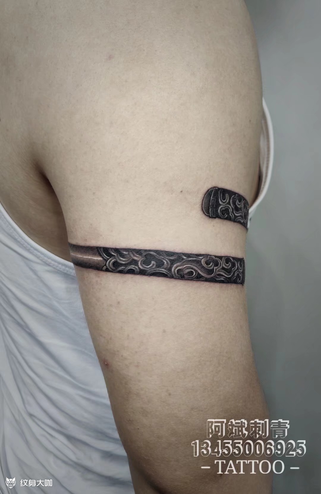 金箍棒_纹身图案手稿图片_阿斌的纹身作品集