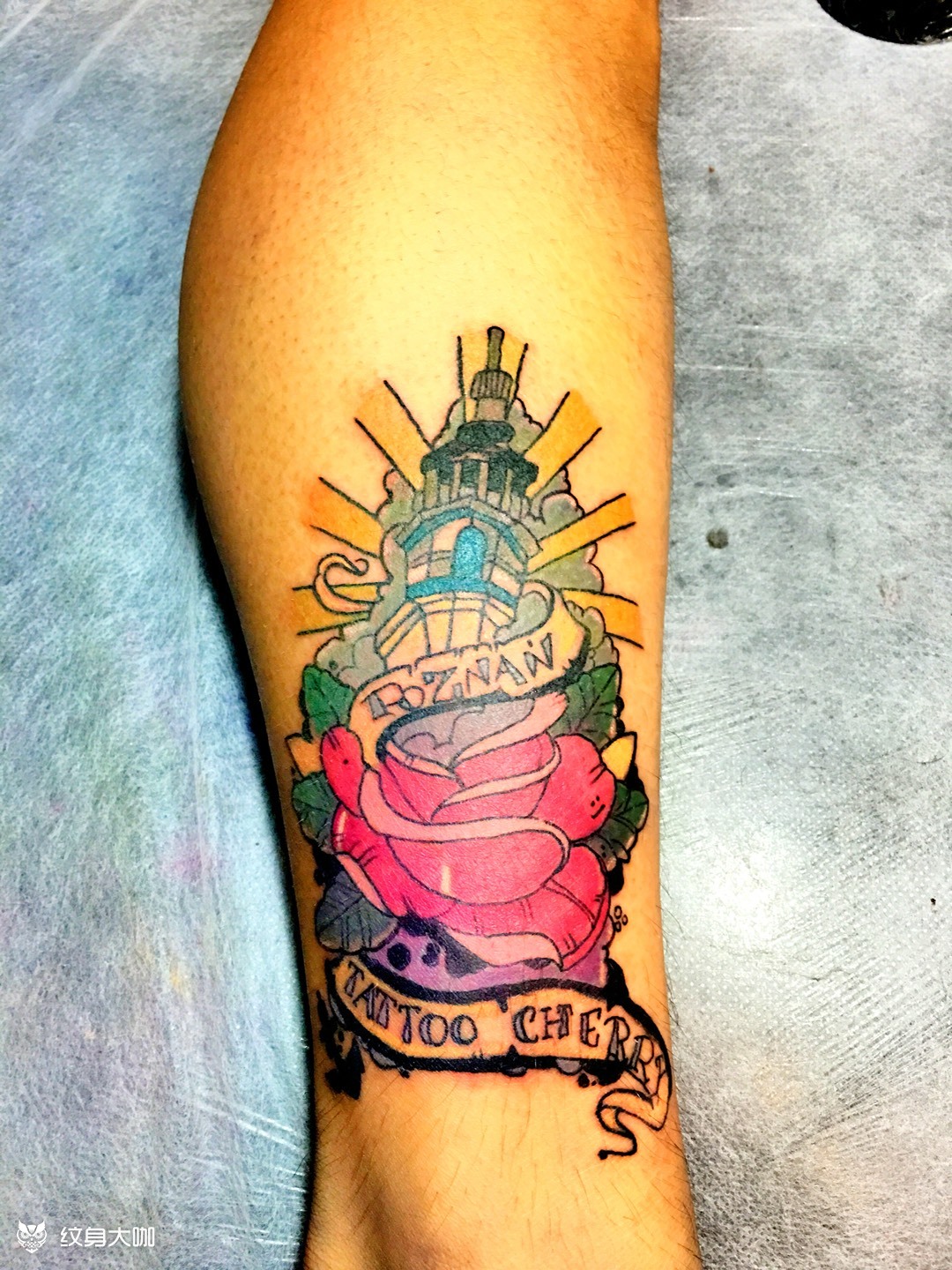 school宝塔_纹身图案手稿图片_铭鸿的纹身作品集