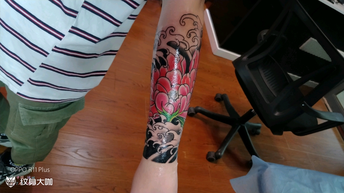 包小臂花_纹身图案手稿图片_文军的纹身作品集