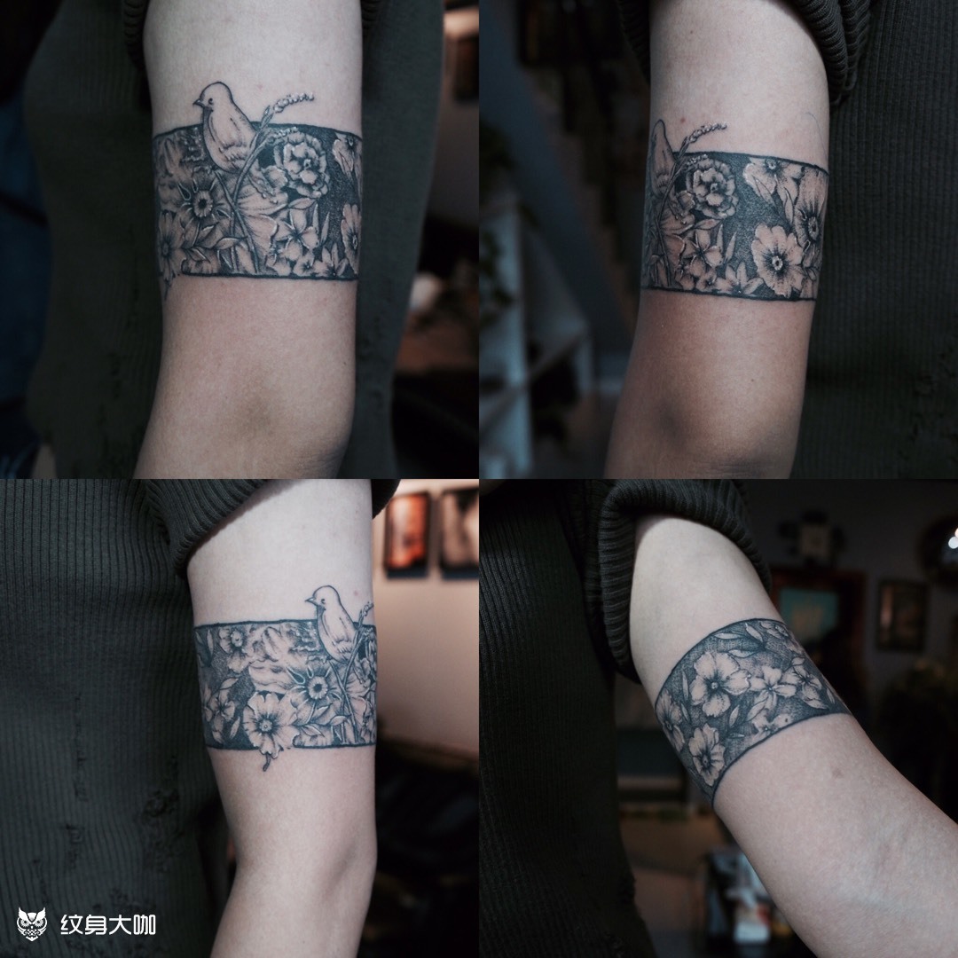 臂环_纹身图案手稿图片_绍艺tattoo的纹身作品集