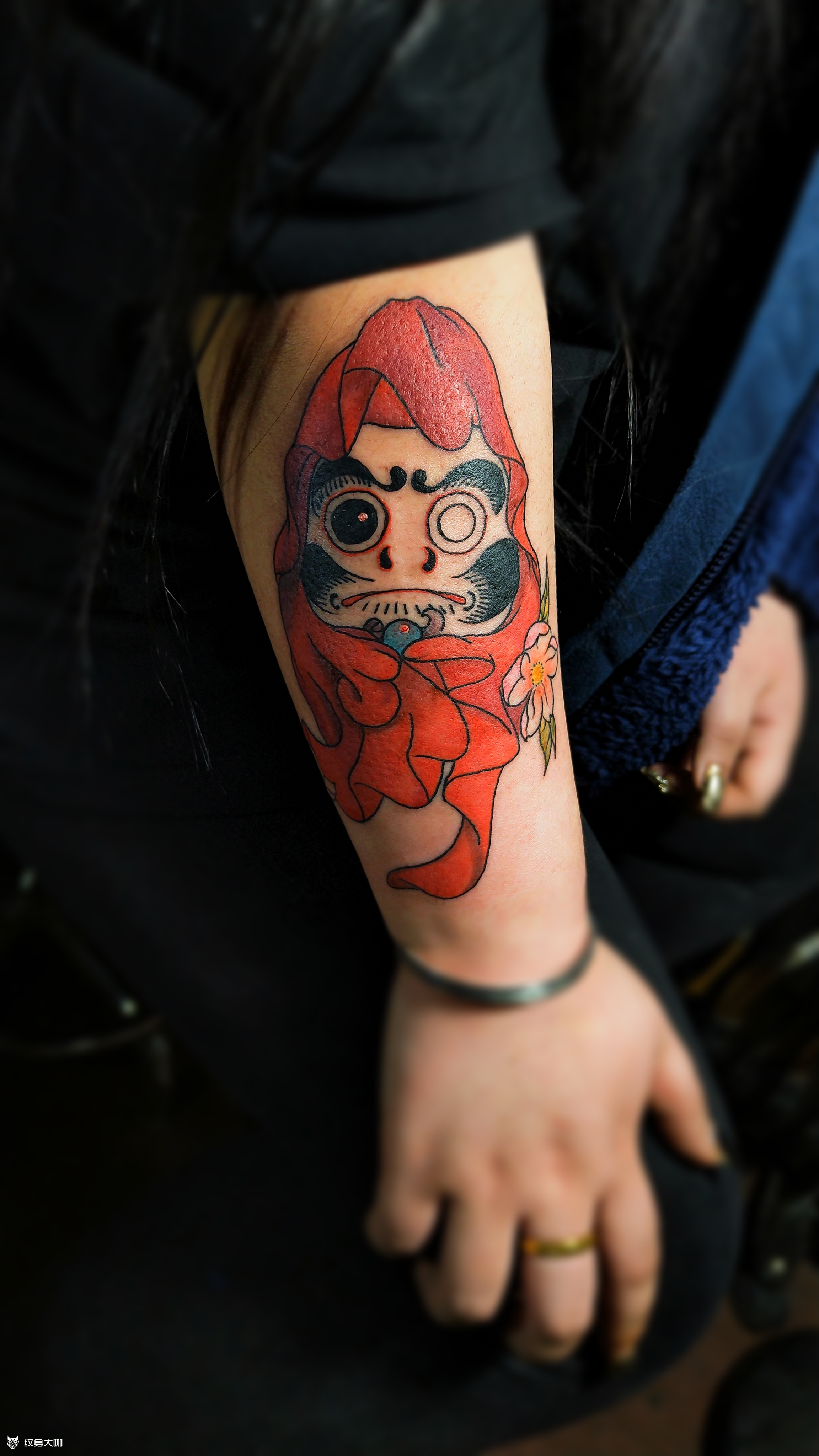 达摩蛋_纹身图案手稿图片_王清的纹身作品集