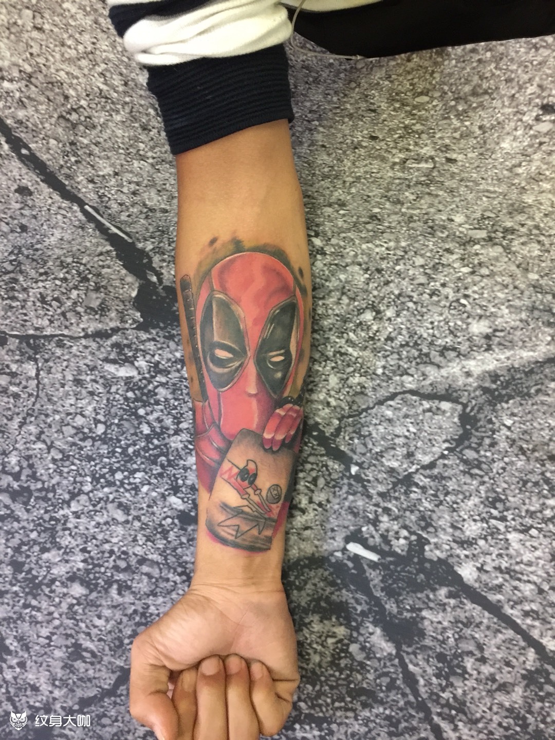 死侍_纹身图案手稿图片_新扎刺客 丁昱安的纹身作品集