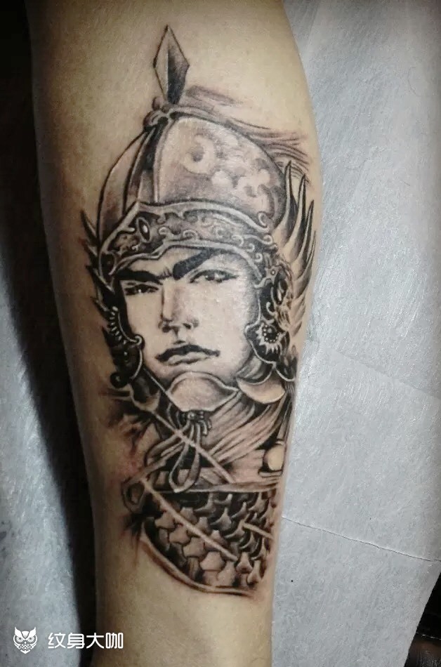 赵云_纹身图案手稿图片_薛昊青的纹身作品集