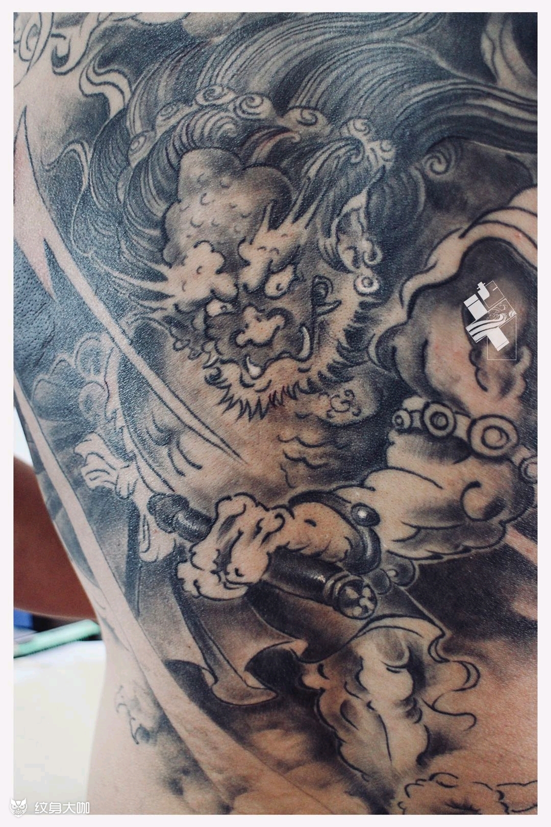 雷神_纹身图案手稿图片_伯饭的纹身作品集