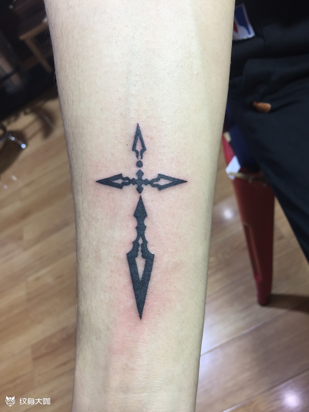 十字架_纹身图案手稿图片_王东的纹身作品集