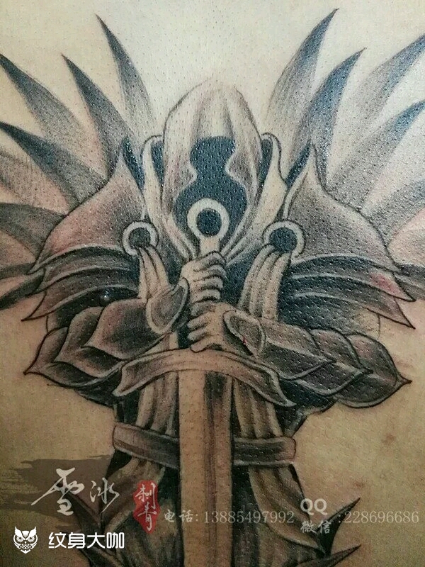 大天使98_纹身图案手稿图片_雪冰的纹身作品集