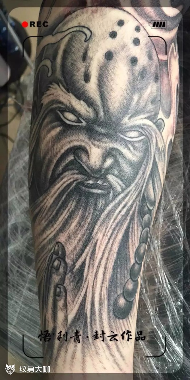 罗汉_纹身图案手稿图片_封顺昕的纹身作品集