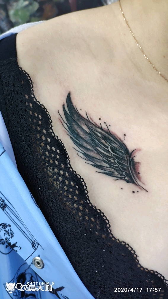 小翅膀_纹身图案手稿图片_冰河的纹身作品集