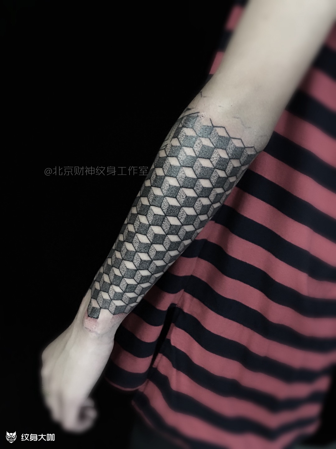 俄罗斯方块_纹身图案手稿图片_任杰的纹身作品集