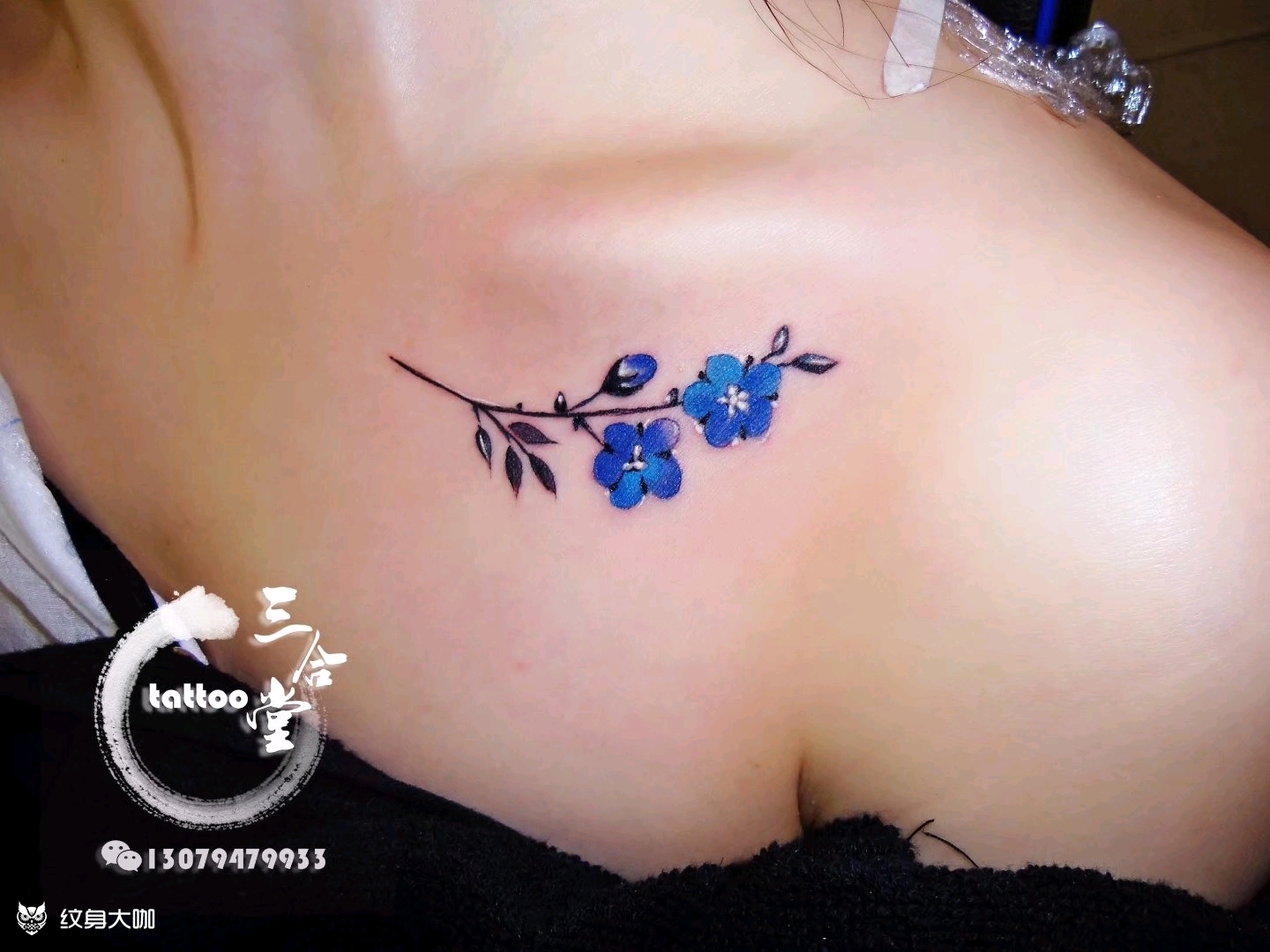 勿忘我_纹身图案手稿图片_宗凯的纹身作品集